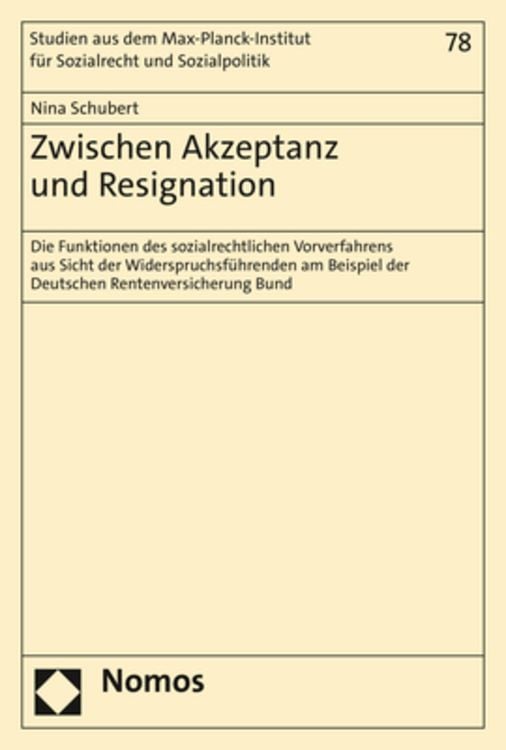 Produktbild: Zwischen Akzeptanz und Resignation