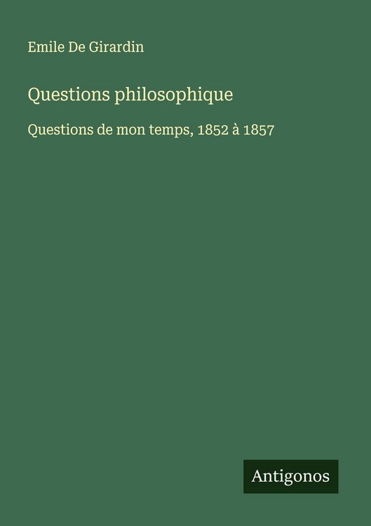 Produktbild: Questions philosophique