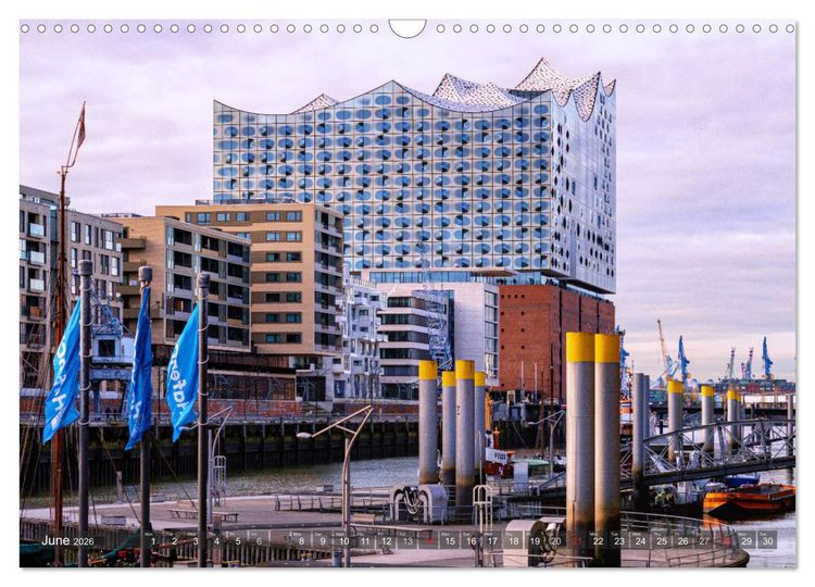 Produktbild: Hamburg perspectives (Wall Calendar 2026 DIN A3 landscape), CALVENDO 12 Month Wall Calendar