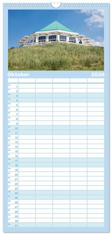 Produktbild: Familienplaner 2026 - Sommer auf Norderney mit 5 Spalten (Wandkalender, 21 x 45 cm) CALVENDO