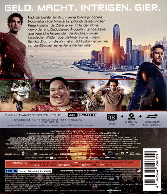Produktbild: Largo Winch: Der Preis des Geldes (4K Ultra HD)