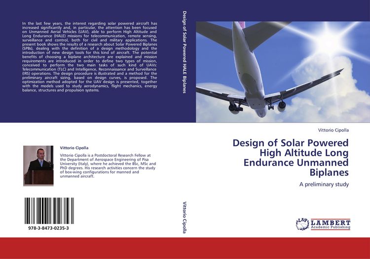 Produktbild: Design of Solar Powered High Altitude Long Endurance Unmanned Biplanes