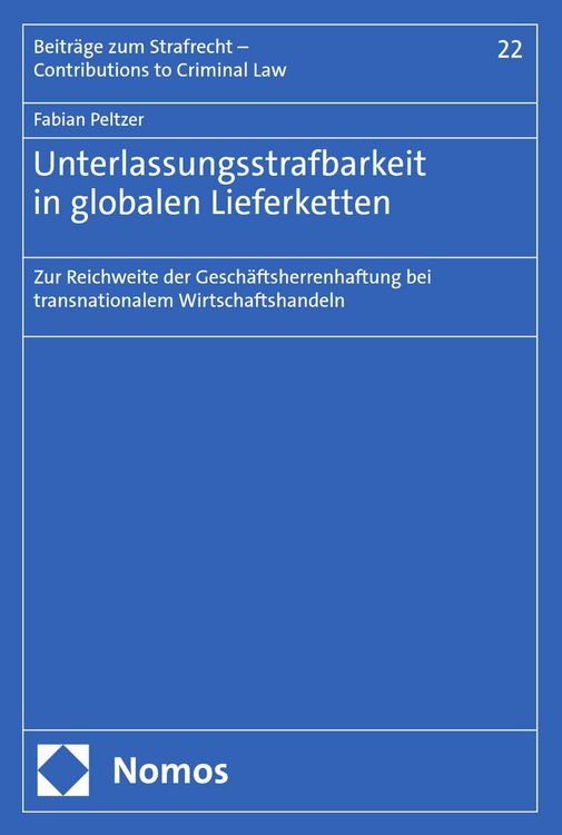 Produktbild: Unterlassungsstrafbarkeit in globalen Lieferketten