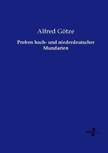 Produktbild: Proben hoch- und niederdeutscher Mundarten