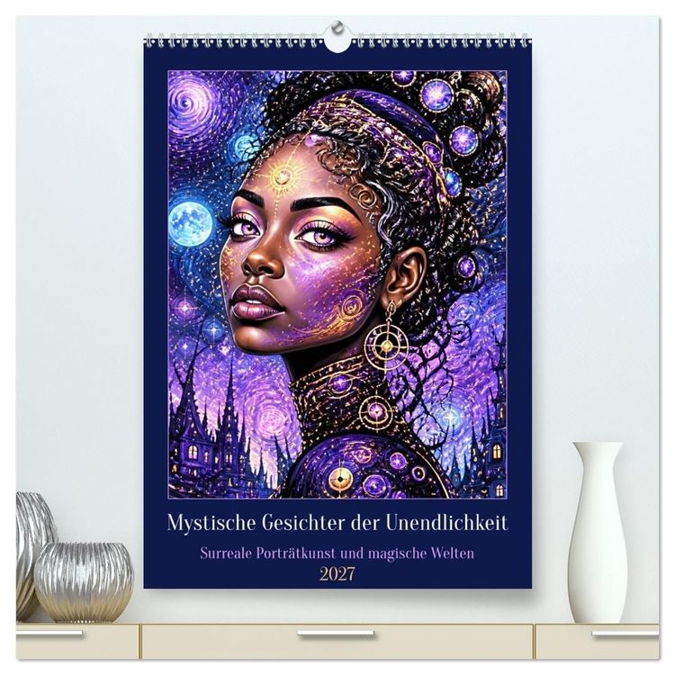 Produktbild: Mystische Gesichter der Unendlichkeit (hochwertiger Premium Wandkalender 2027 DIN A2 hoch), Kunstdruck in Hochglanz