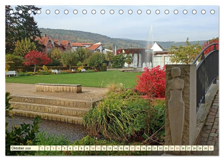 Produktbild: Bad D&uuml;rkheim - Wein, Gradierwerk und Riesenfa&szlig; (Tischkalender 2026 DIN A5 quer), CALVENDO Monatskalender