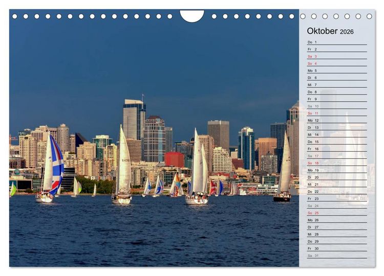 Produktbild: Eine Reise nach Seattle (Wandkalender 2026 DIN A4 quer), CALVENDO Monatskalender