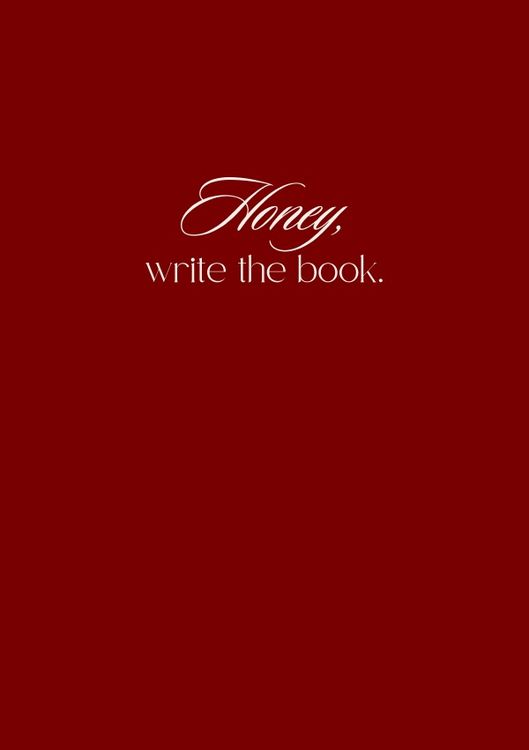 Produktbild: Notizbuch f&uuml;r Autor:innen "Honey, write the book."