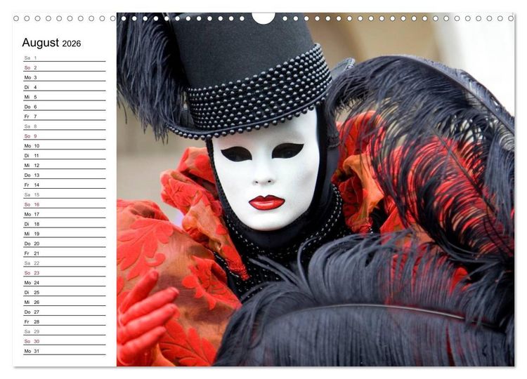 Produktbild: Carnevale di Venezia 2026 (Wandkalender 2026 DIN A3 quer), CALVENDO Monatskalender