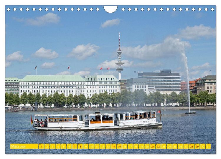 Produktbild: Hamburg - Perle an der Elbe (Wandkalender 2026 DIN A4 quer), CALVENDO Monatskalender