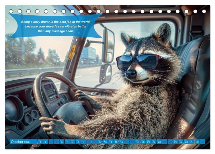 Produktbild: Ruebsamen, P: Funny charming animals as truck drivers (Desk