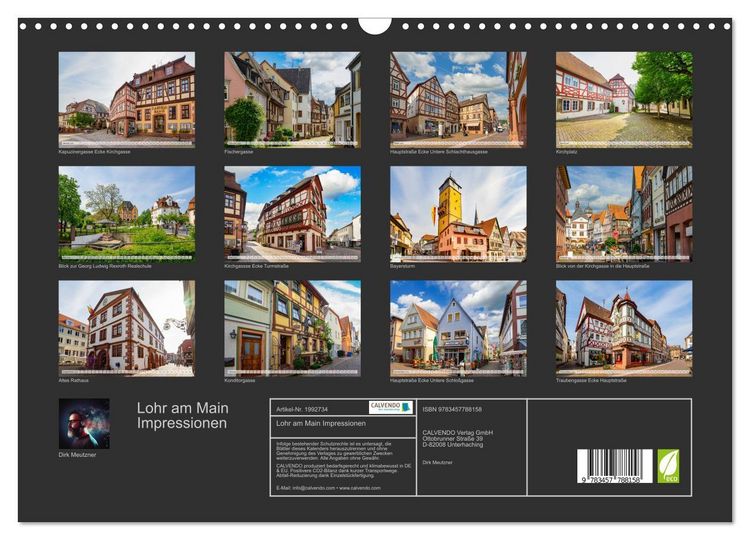 Produktbild: Lohr am Main Impressionen (Wandkalender 2026 DIN A3 quer), CALVENDO Monatskalender