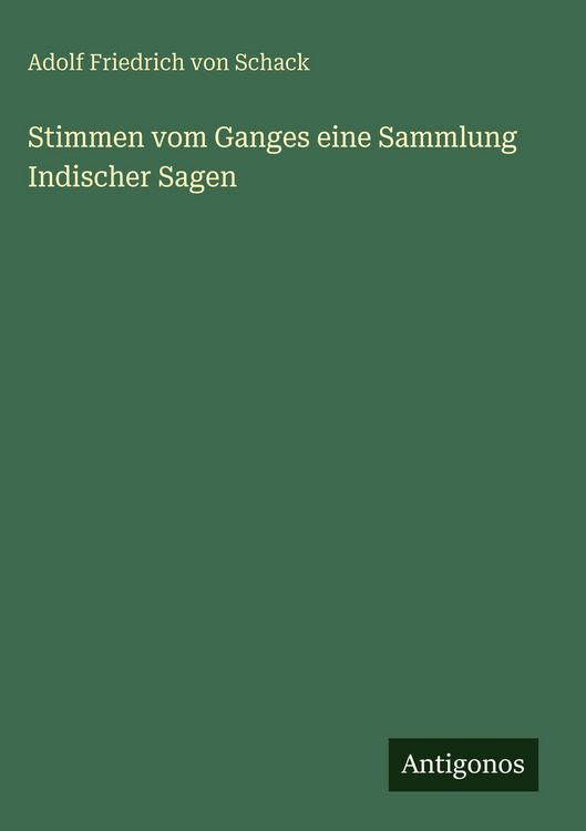 Produktbild: Stimmen vom Ganges eine Sammlung Indischer Sagen