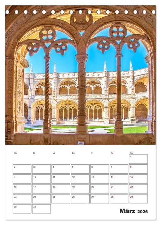Produktbild: Lissabon - ein Traumreiseziel (Tischkalender 2026 DIN A5 hoch), CALVENDO Monatskalender