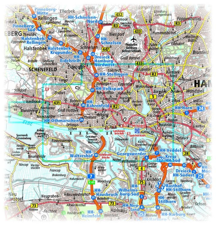 Produktbild: Publicpress Stadtplan Hamburg 1:18.000