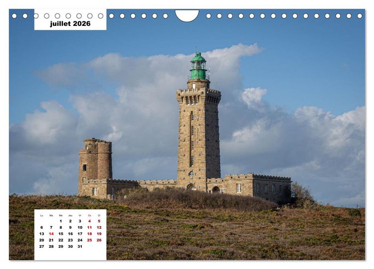 Produktbild: La Bretagne. La c&ocirc;te d'Emeraude et la c&ocirc;te de Penthi&egrave;vre (Calendrier mural 2026 DIN A4 vertical), CALVENDO calendrier mensuel