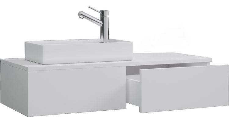Produktbild: 2-tlg. G&auml;ste WC Waschplatz Waschtisch schmal Gudas