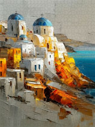 Produktbild: CALVENDO Puzzle Santorini | 2000 Teile Lege-Gr&ouml;&szlig;e 90x67cm Foto-Puzzle f&uuml;r gl&uuml;ckliche Stunden