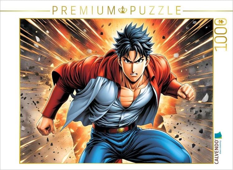Produktbild: CALVENDO Puzzle Manga Superheld Riku Arashino - Der Sturmwanderer | 1000 Teile Lege-Gr&ouml;&szlig;e 64x48cm Foto-Puzzle f&uuml;r gl&uuml;ckliche Stunden