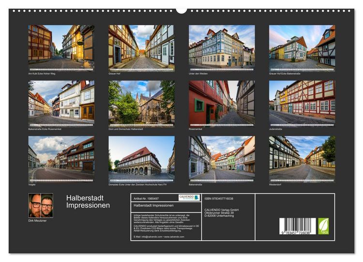Produktbild: Halberstadt Impressionen (hochwertiger Premium Wandkalender 2026 DIN A2 quer), Kunstdruck in Hochglanz