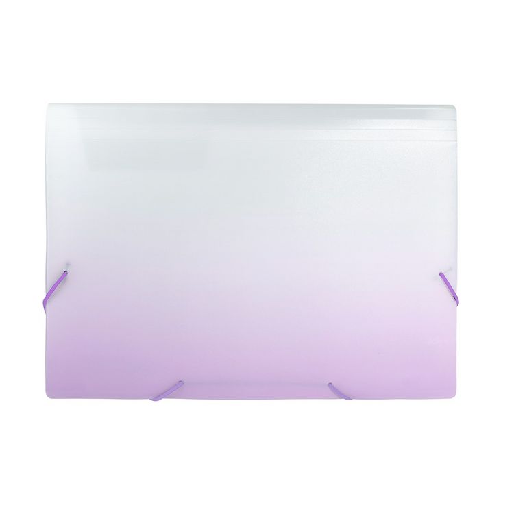 Produktbild: Idena F&auml;chermappe PP Color Edition 12 F&auml;cher wei&szlig;/lila DIN A4