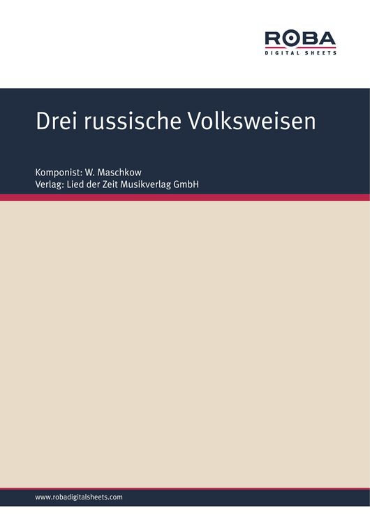 Produktbild: Drei russische Volksweisen