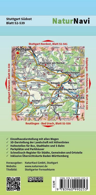 Produktbild: Stuttgart S&uuml;dost 1 : 25 000