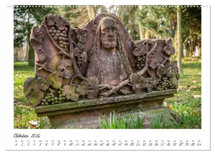 Produktbild: Alter Friedhof Freiburg (Wandkalender 2026 DIN A2 quer), CALVENDO Monatskalender