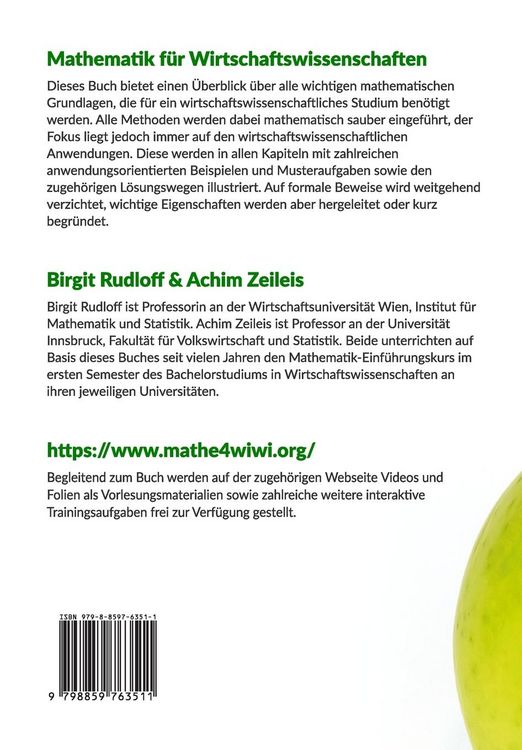 Produktbild: Mathematik f&uuml;r Wirtschaftswissenschaften