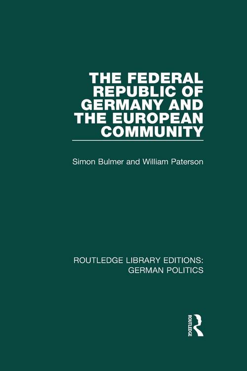 Produktbild: The Federal Republic of Germany and the European Community (RLE