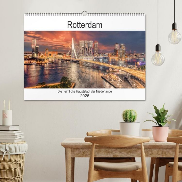 Produktbild: Rotterdam - Die heimliche Hauptstadt der Niederlande (Wandkalender 2026 DIN A2 quer), CALVENDO Monatskalender