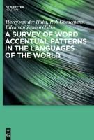 Produktbild: A Survey of Word Accentual Patterns in the Languages of the World