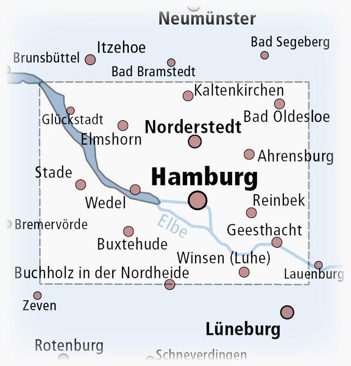 Produktbild: Hamburg und Umgebung 1:100 000