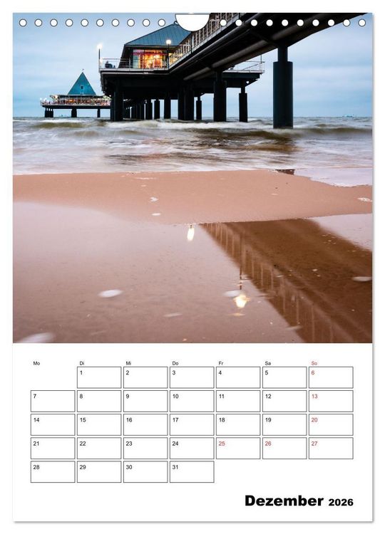 Produktbild: Usedom - Inseltraum im Norden (Wandkalender 2026 DIN A4 hoch), CALVENDO Monatskalender