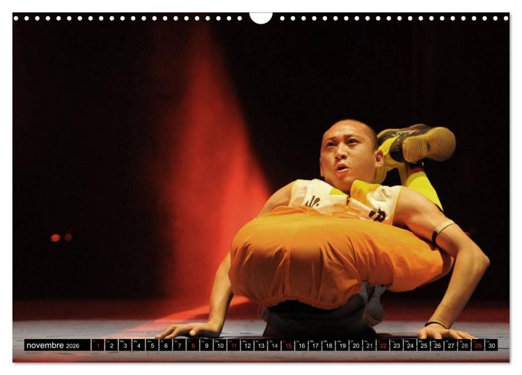 Produktbild: Kung Fu du Mont Song (Calendrier mural 2026 DIN A3 vertical), CALVENDO calendrier mensuel