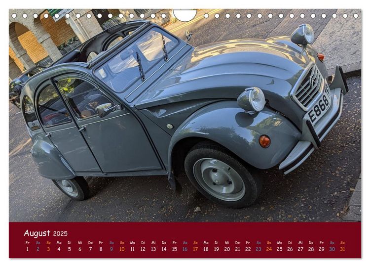 Produktbild: Citroen 2 CV Kult um die Ente (Wandkalender 2025 DIN A4 quer), CALVENDO Monatskalender