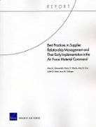 Produktbild: Best Practices in Supplier Relationship Management and Their Early Implementation in the Air Force Material Command