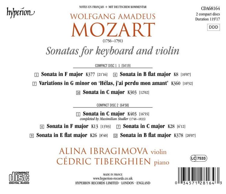 Produktbild: Sonaten f&uuml;r Violine und Klavier Vol.4