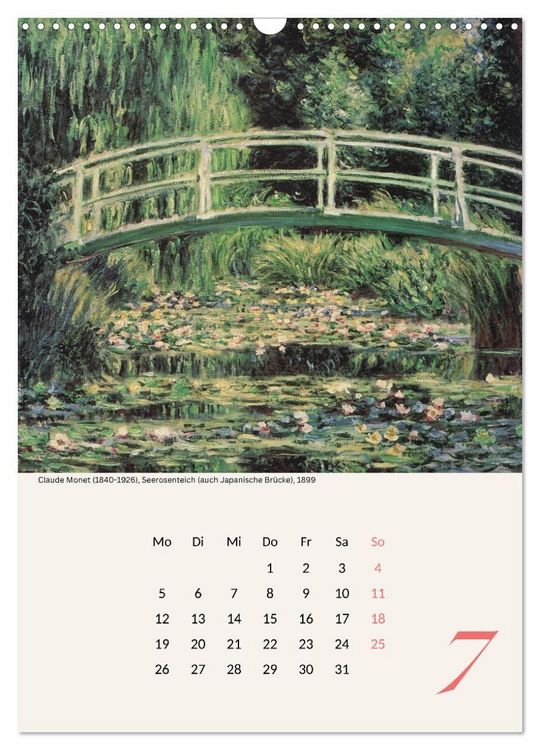 Produktbild: Claude Monet Impressionen 2027 (Wandkalender 2027 DIN A3 hoch), CALVENDO Monatskalender