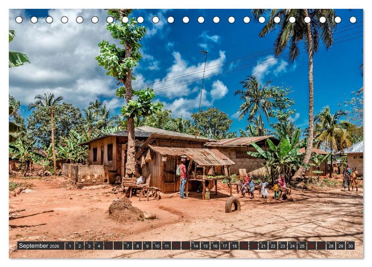 Produktbild: Inselparadies Sansibar (Tischkalender 2026 DIN A5 quer), CALVENDO Monatskalender