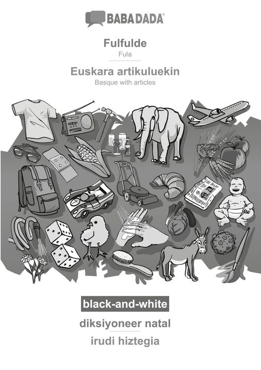 Produktbild: Fulfulde - Euskara artikuluekin, diksiyoneer natal, BW