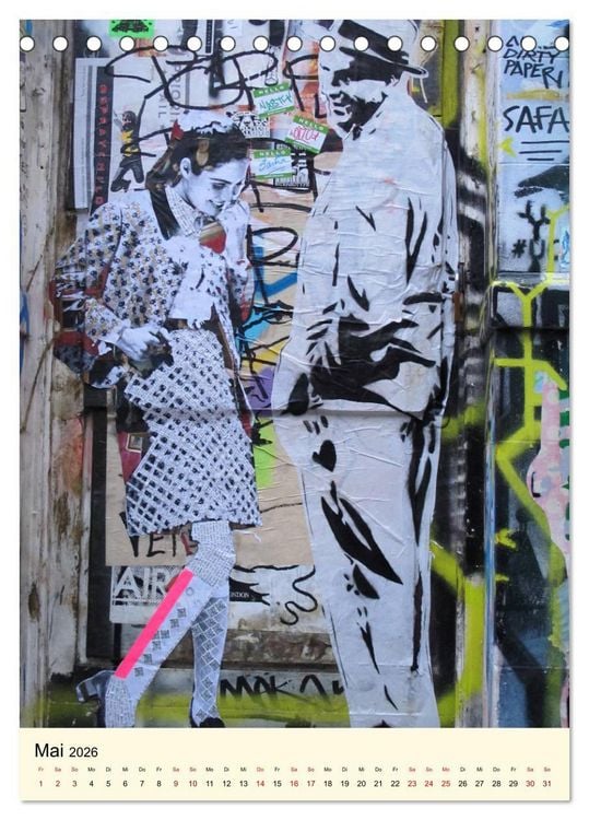 Produktbild: StreetArt London (Tischkalender 2026 DIN A5 hoch), CALVENDO Monatskalender