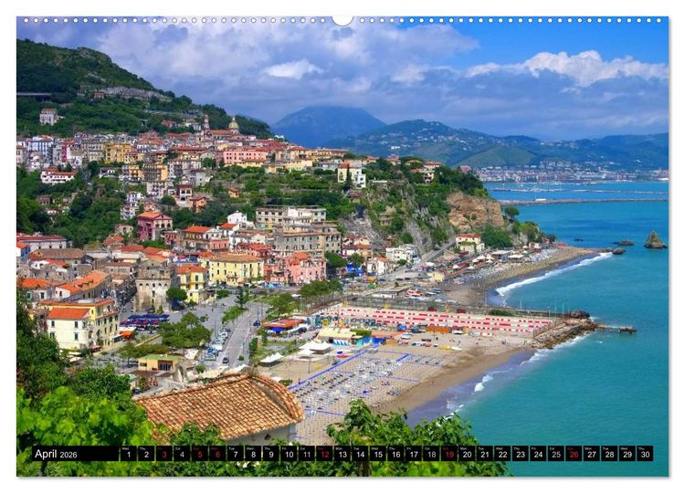 Produktbild: Amalfi Coast and Campania (High Quality Premium Wall Calendar 2026 DIN A2 landscape),CALVENDO 12 Month Wall Calendar