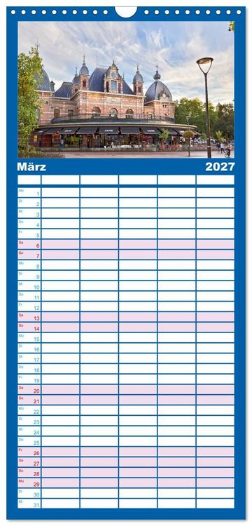 Produktbild: Familienplaner 2027 - ARNHEM mit 5 Spalten (Wandkalender, 21 x 45 cm) CALVENDO