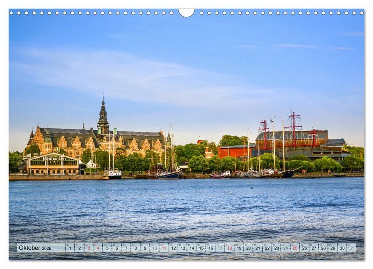 Produktbild: Stockholm - Maritime Ansichten (Wandkalender 2026 DIN A3 quer), CALVENDO Monatskalender
