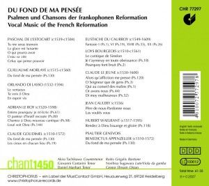 Produktbild: Du fond de ma pens'e: Vocal Music of the French Re