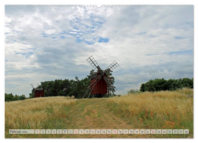 Produktbild: BUNTES &Ouml;LAND (hochwertiger Premium Wandkalender 2026 DIN A2 quer), Kunstdruck in Hochglanz
