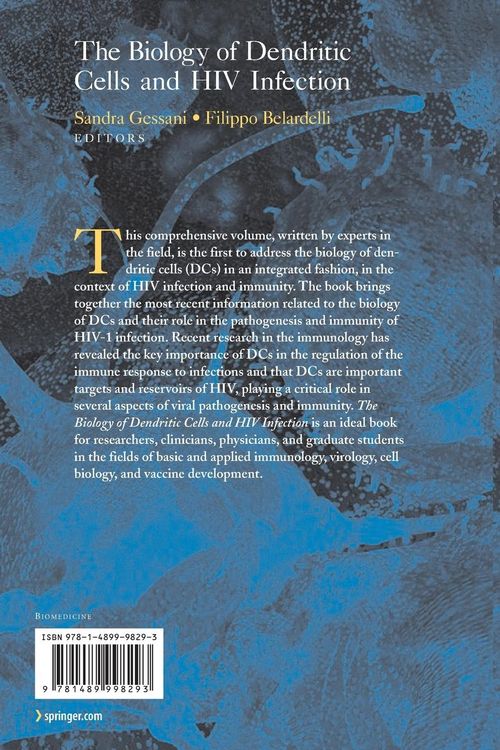 Produktbild: The Biology of Dendritic Cells and HIV Infection