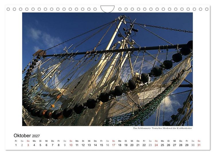 Produktbild: Krabbenkutter in Ostfriesland (Wandkalender 2027 DIN A4 quer), CALVENDO Monatskalender