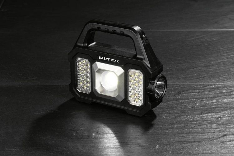 Produktbild: Easymaxx 12899 LED, COB LED Arbeitsleuchte akkubetrieben, solarbetrieben